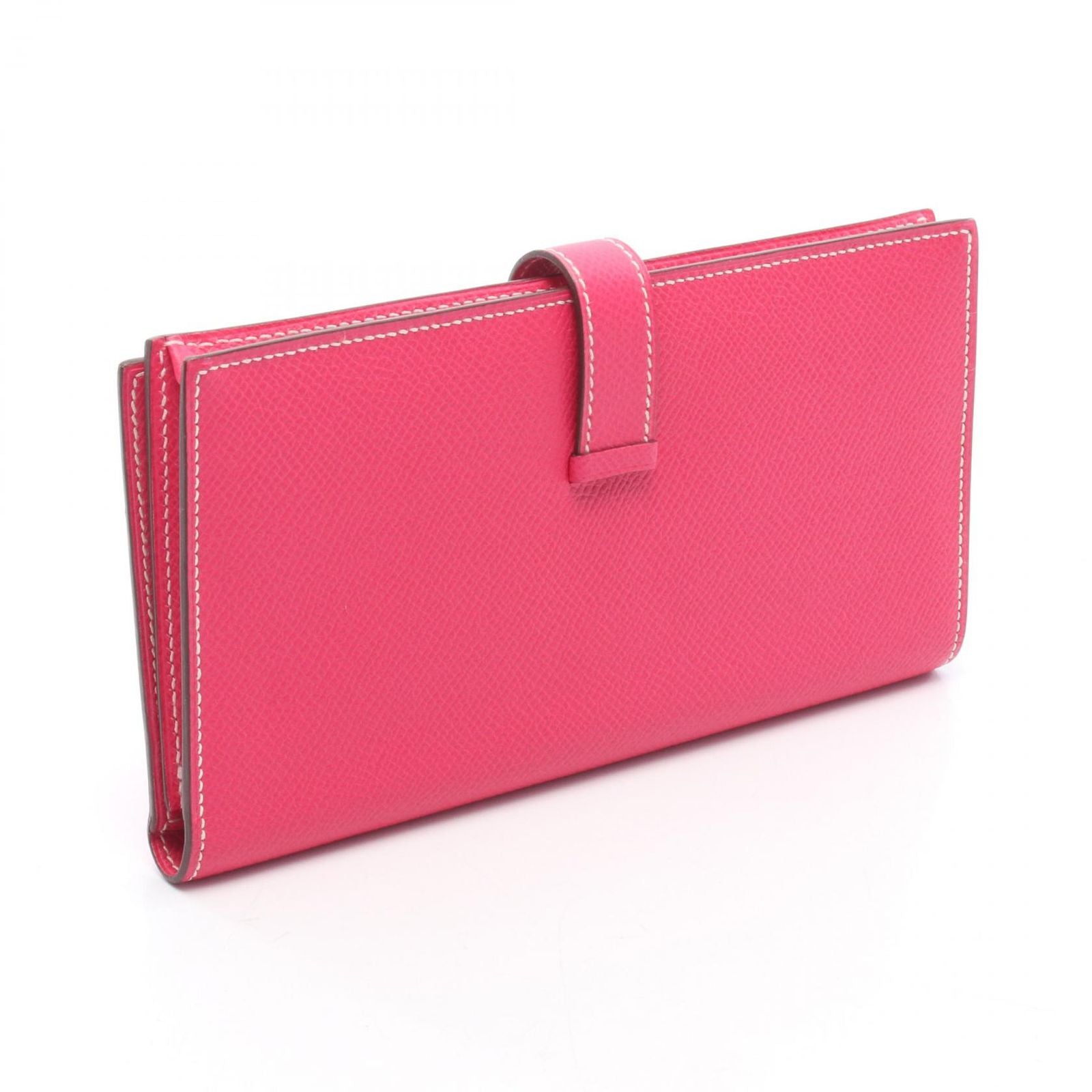 Hermes Bifold Wallet Bearn Souffle Rosetirian Leather Calf — view 2