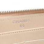 Chanel Round Wallet Ultra Stitch Light Beige Leather — view 4