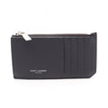 Saint Laurent Paris Coin Case Fragment Zip Pouch Leather Card
