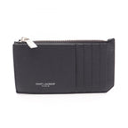 Saint Laurent Paris Coin Case Fragment Zip Pouch Leather Card