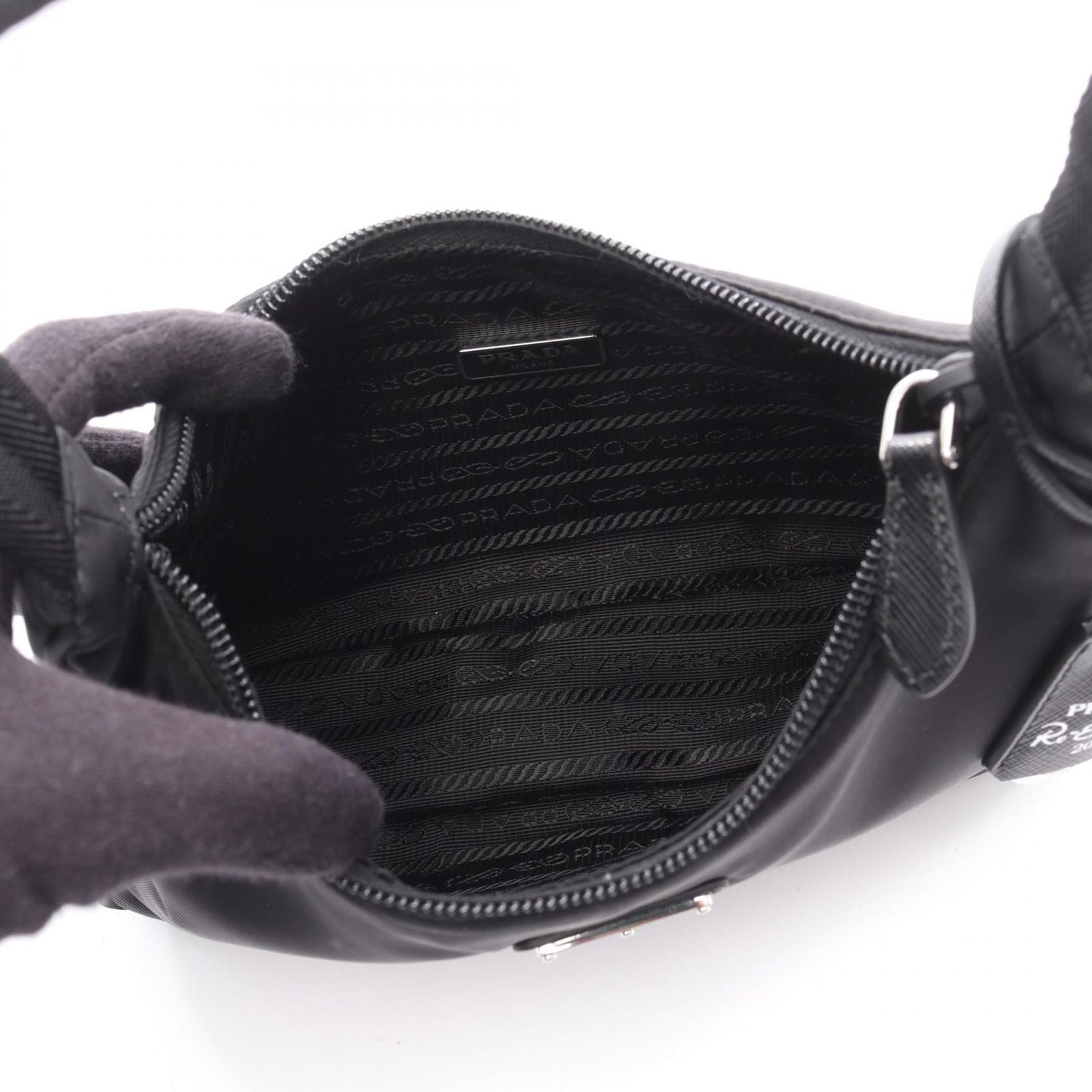 Prada Mini Re Edition Re-Nylon Shoulder — view 3