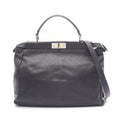 Fendi Handbag Peekaboo Large 2-Way Black Leather