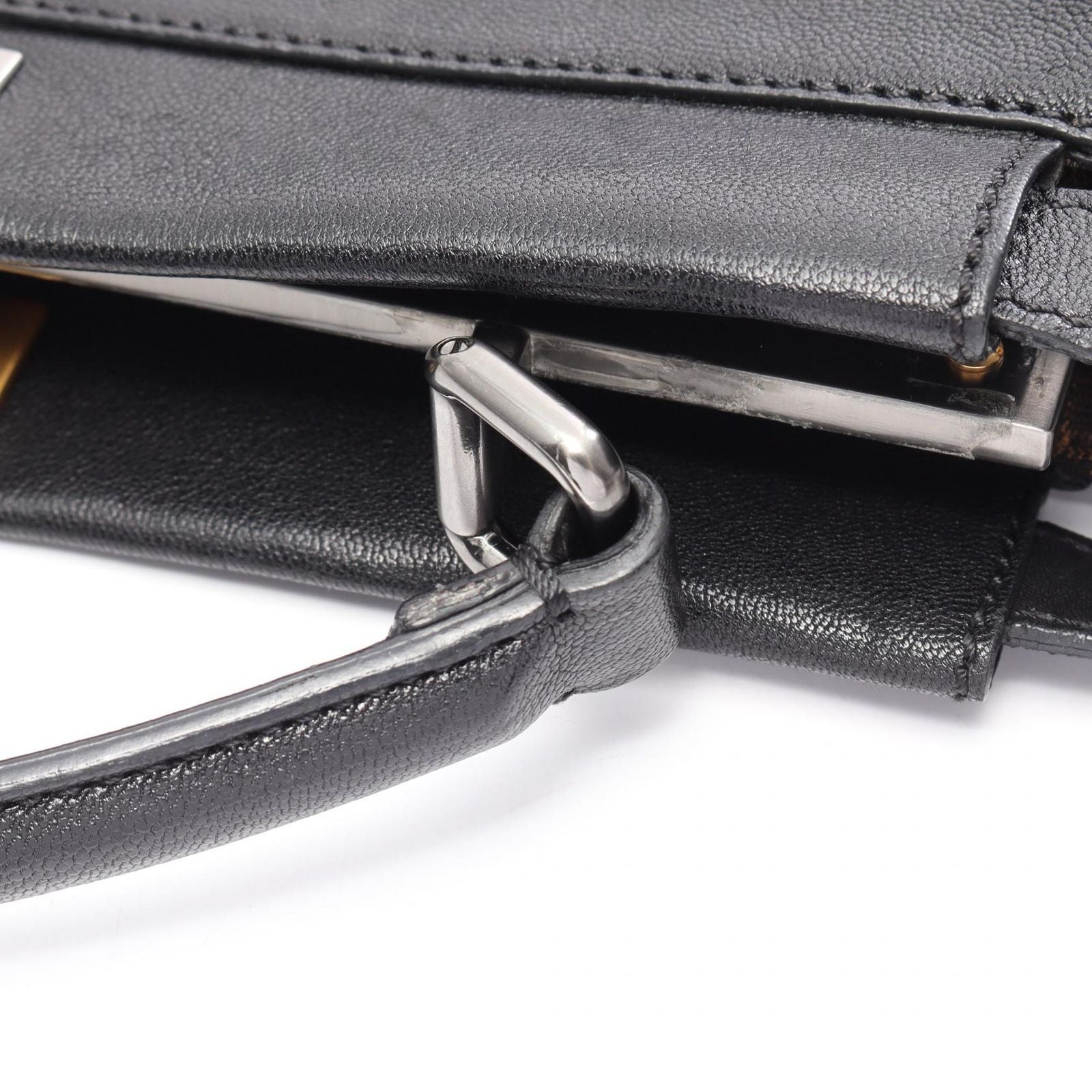 Fendi Handbag Peekaboo Large 2-Way Black Leather — view 6
