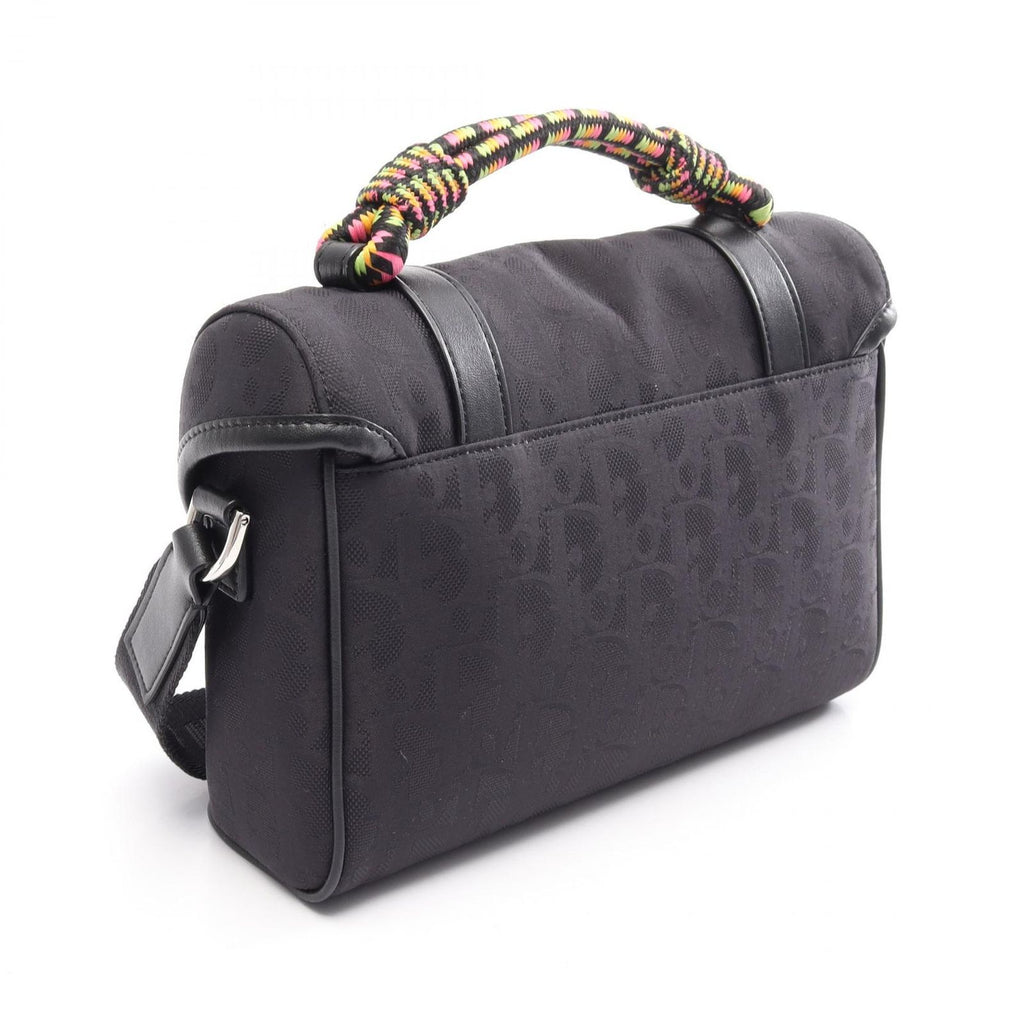 Dior Shoulder Bag Lewis Hamilton Hit the Road 2-Way Black Canvas Leather — view 2