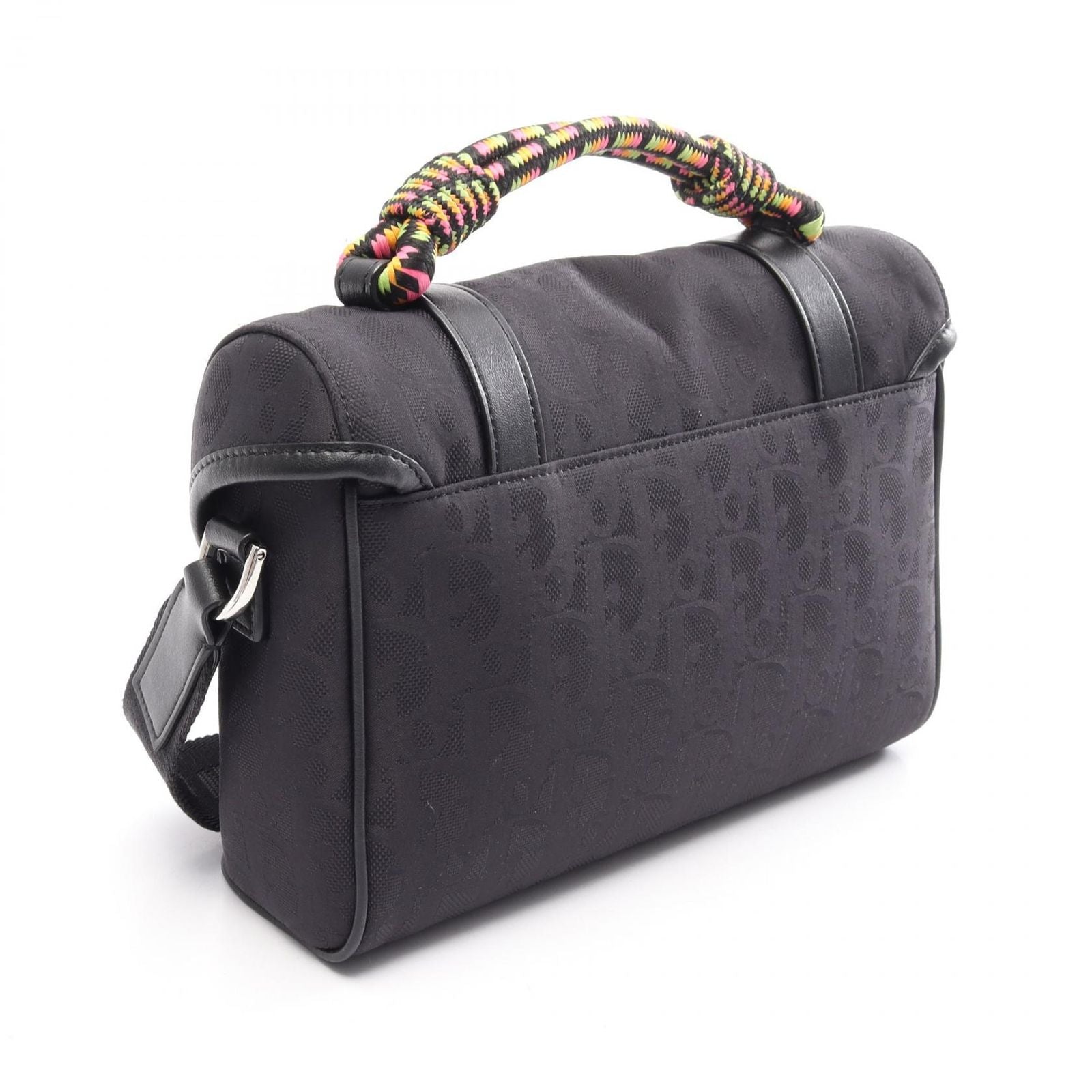 Dior Shoulder Bag Lewis Hamilton Hit the Road 2-Way Black Canvas Leather — view 2