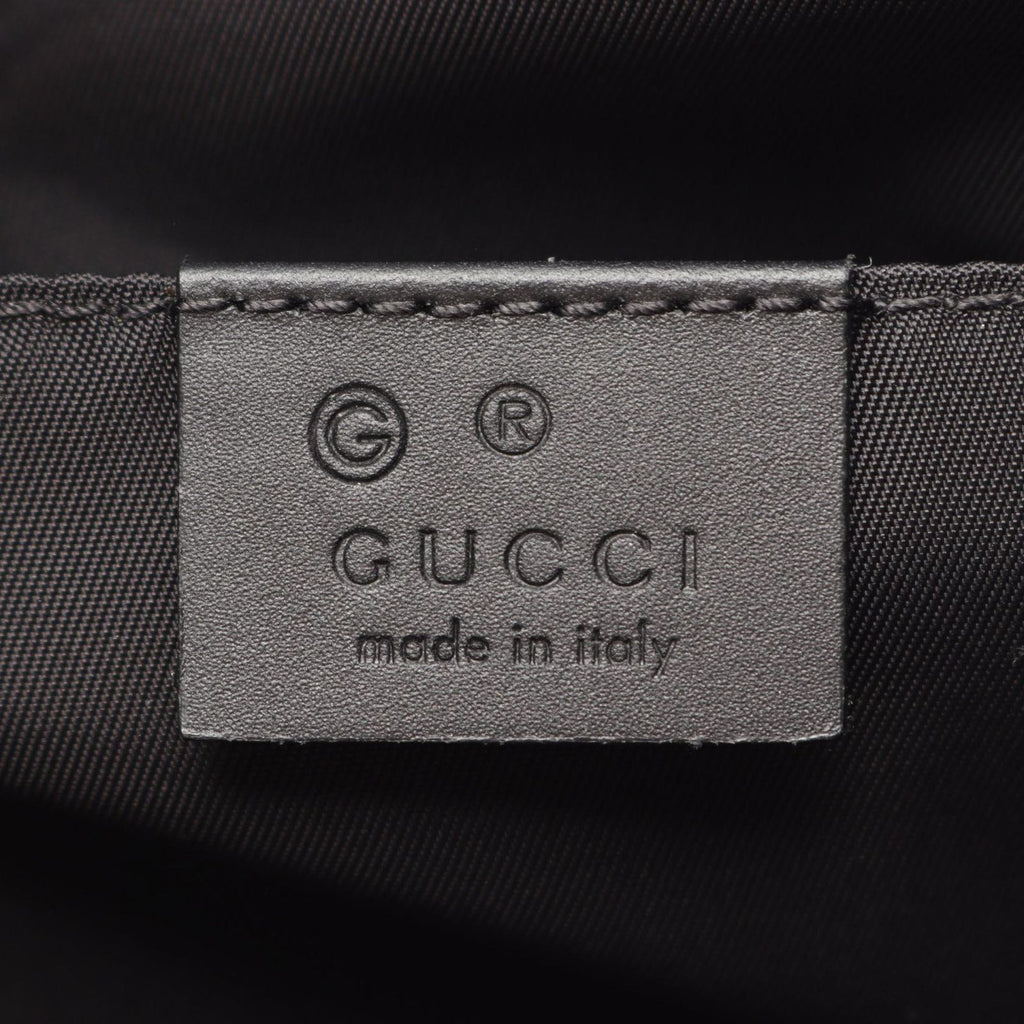 Gucci Waist Bag Sherry Line Black Green Red Canvas Leather — view 4