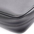 Prada Shoulder Bag Saffiano Travel Black Leather — view 6