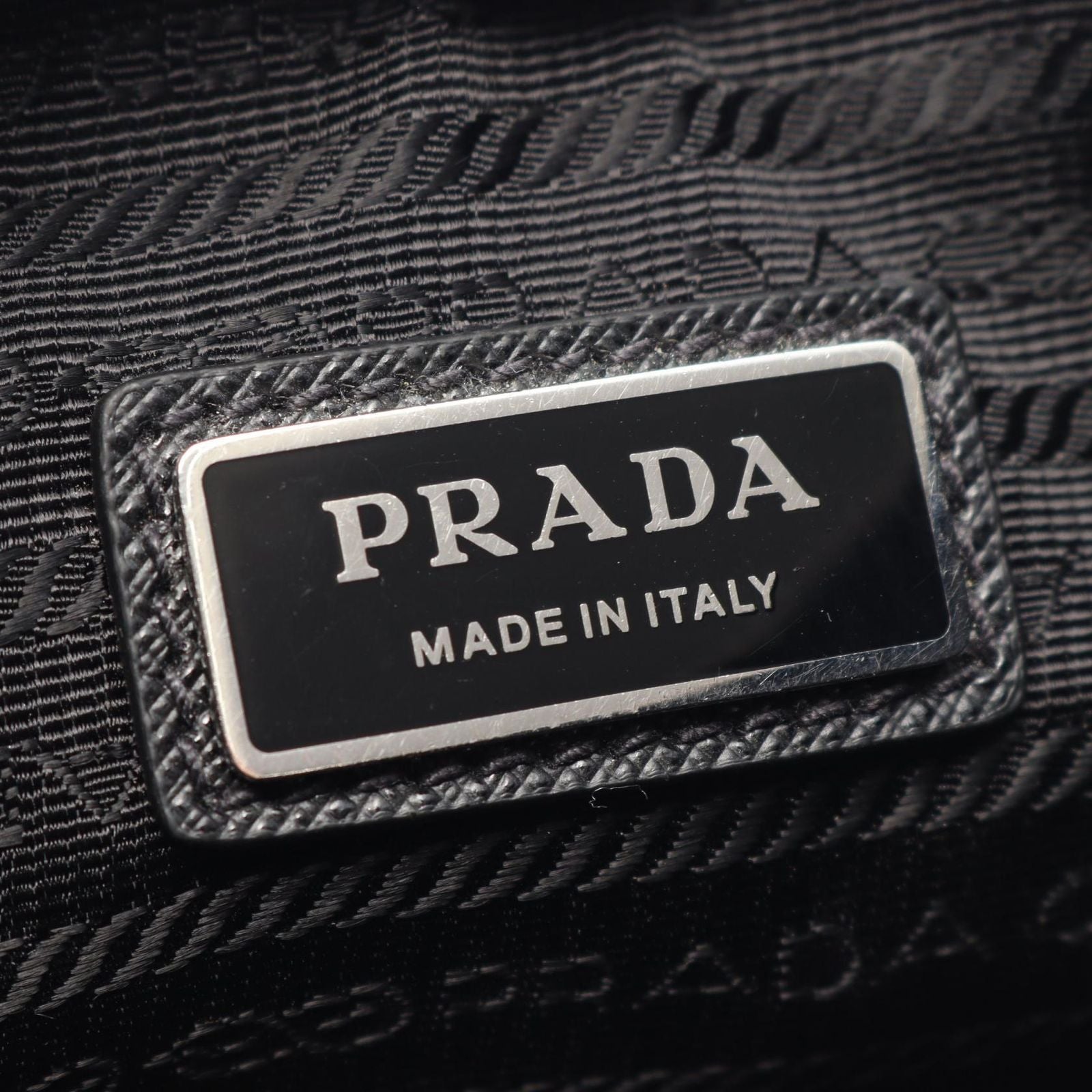 Prada Shoulder Bag Saffiano Travel Black Leather — view 4