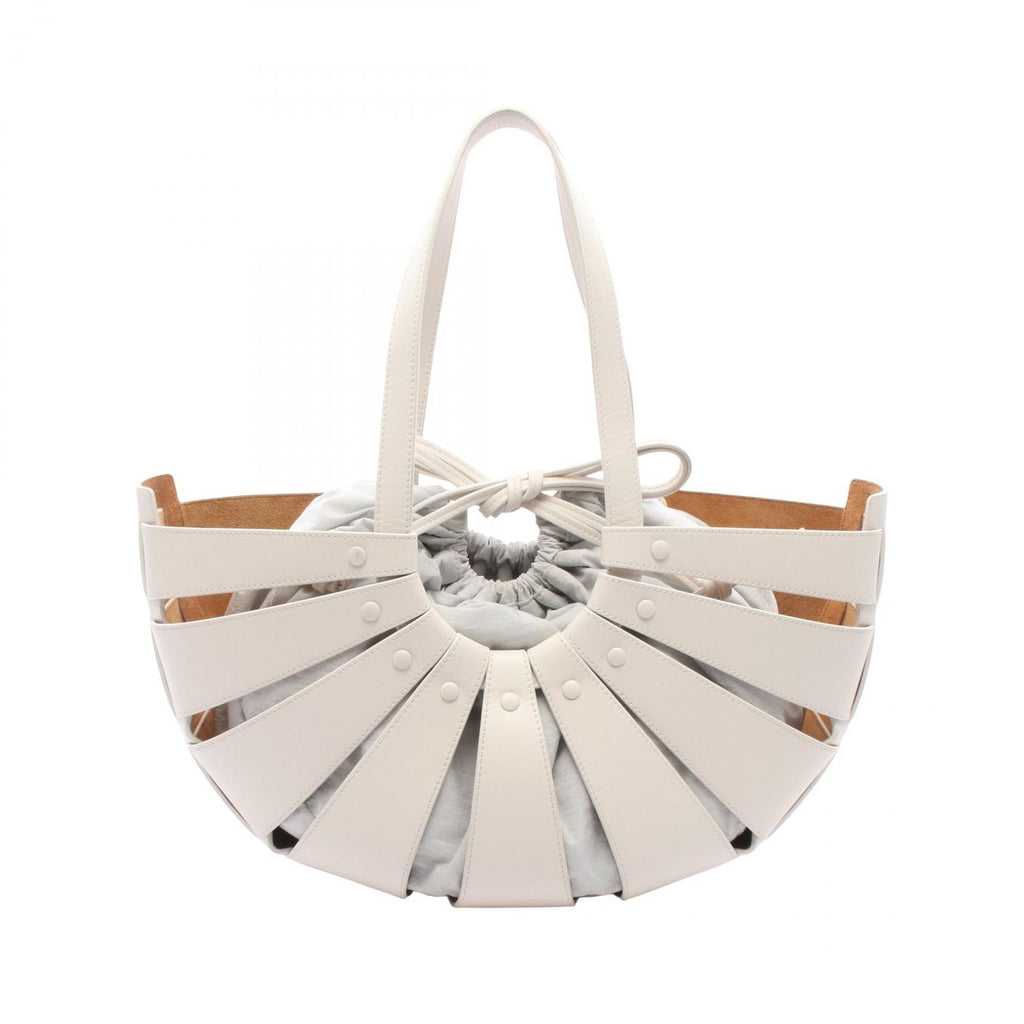 Bottega Veneta Shoulder Bag the Shell White Leather