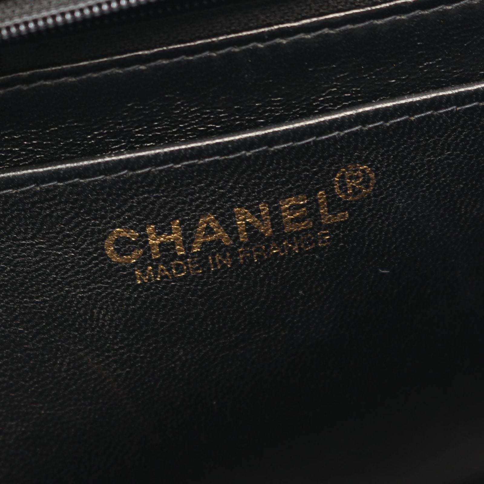Chanel Handbag CC Logo Black Denim Top Handle — view 4