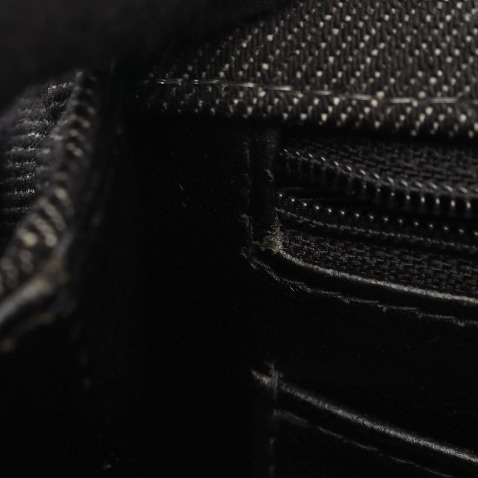 Chanel Handbag CC Logo Black Denim Top Handle — view 6