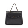 Chanel Handbag CC Logo Black Lambskin Chain
