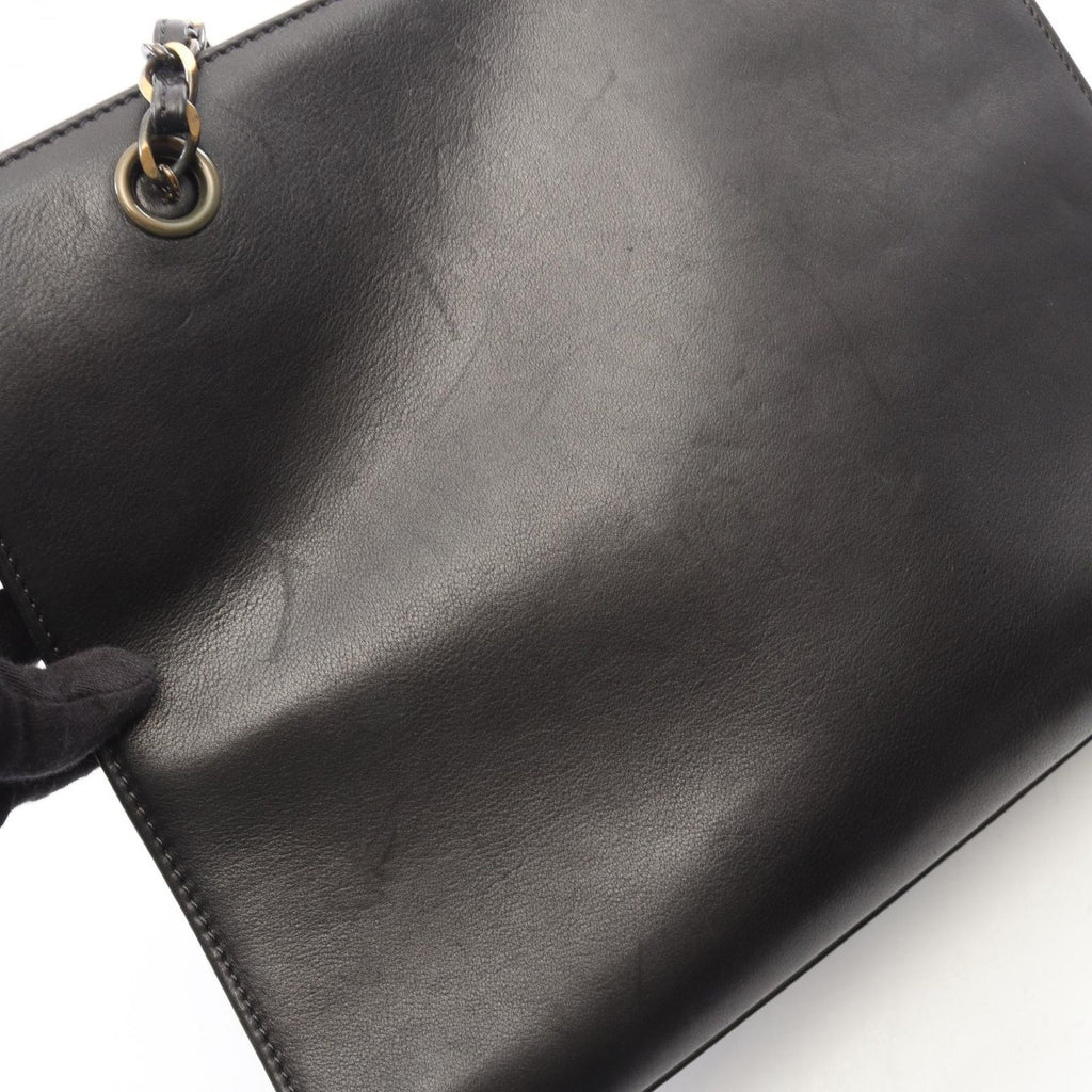 Chanel Handbag CC Logo Black Lambskin Chain — view 7