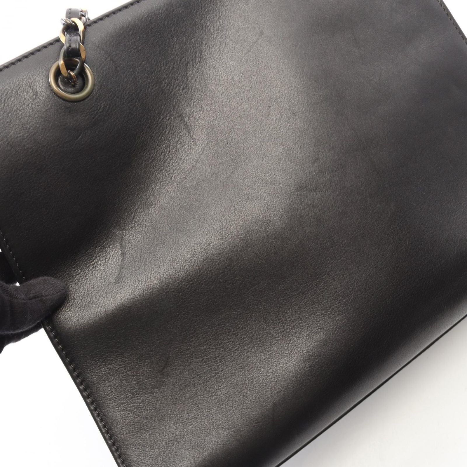 Chanel Handbag CC Logo Black Lambskin Chain — view 7