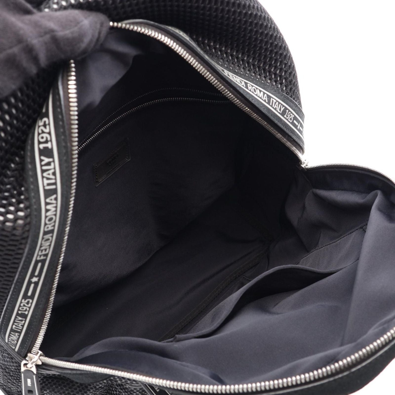 Fendi Backpack Zucca Mesh Black Suede — view 3