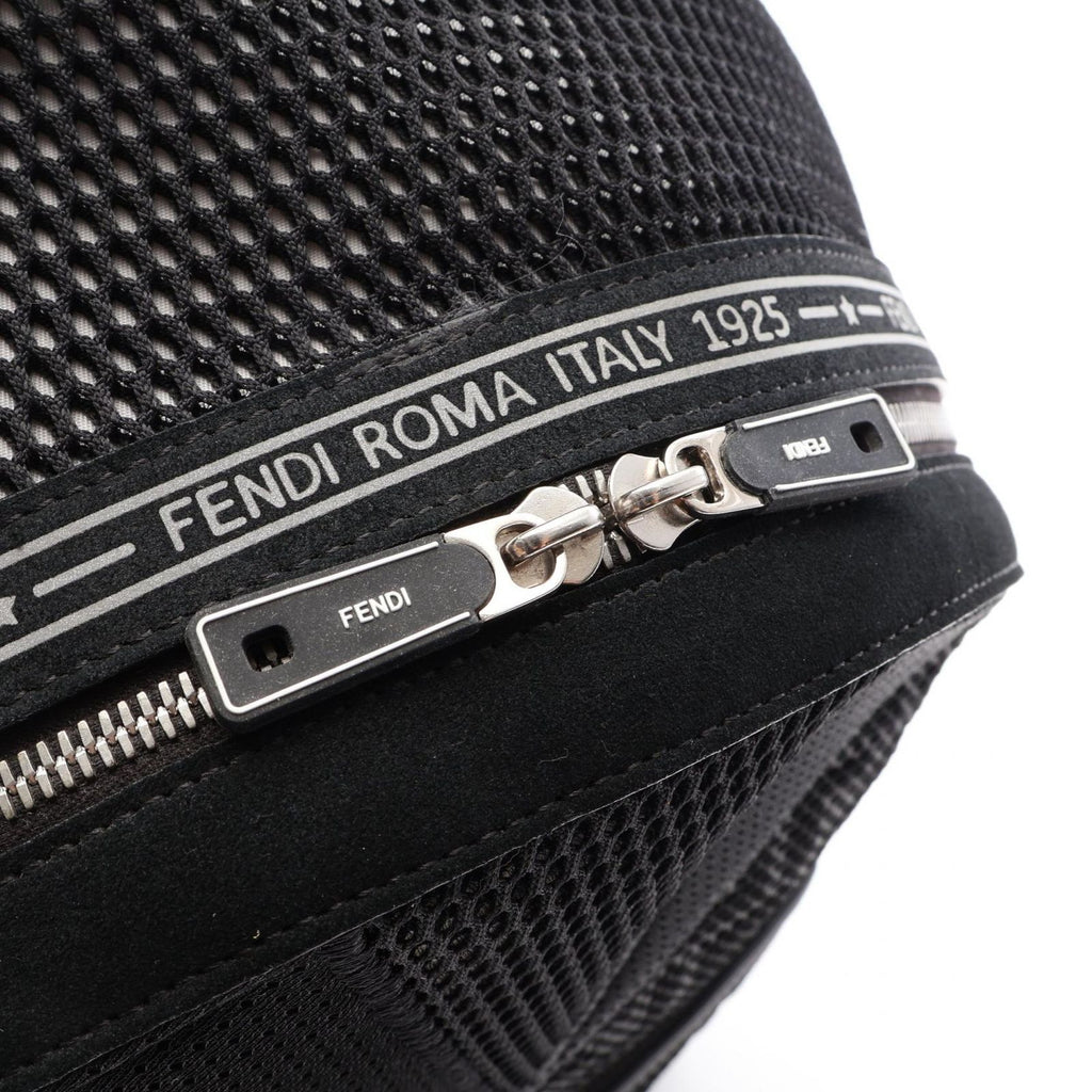 Fendi Backpack Zucca Mesh Black Suede — view 5