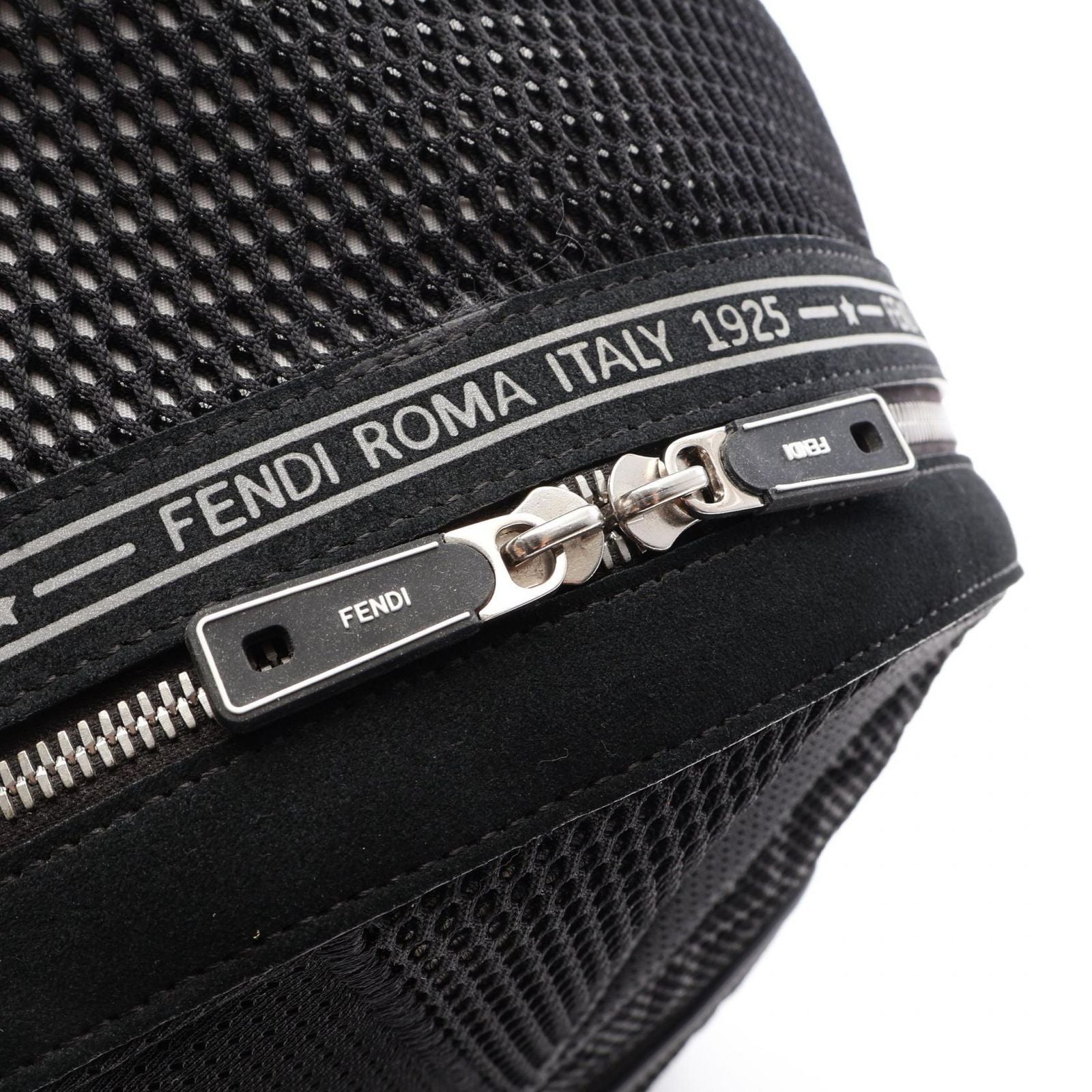 Fendi Backpack Zucca Mesh Black Suede — view 5