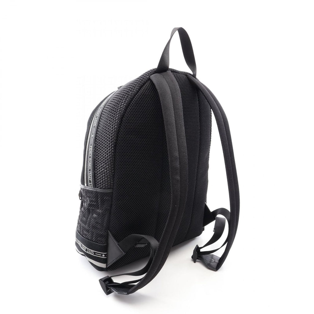 Fendi Backpack Zucca Mesh Black Suede — view 2