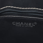 Chanel Tote Bag Choco Bar Navy Leather Bar Chain