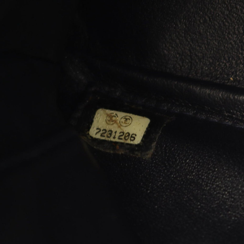 Chanel Tote Bag Choco Bar Navy Leather Bar Chain