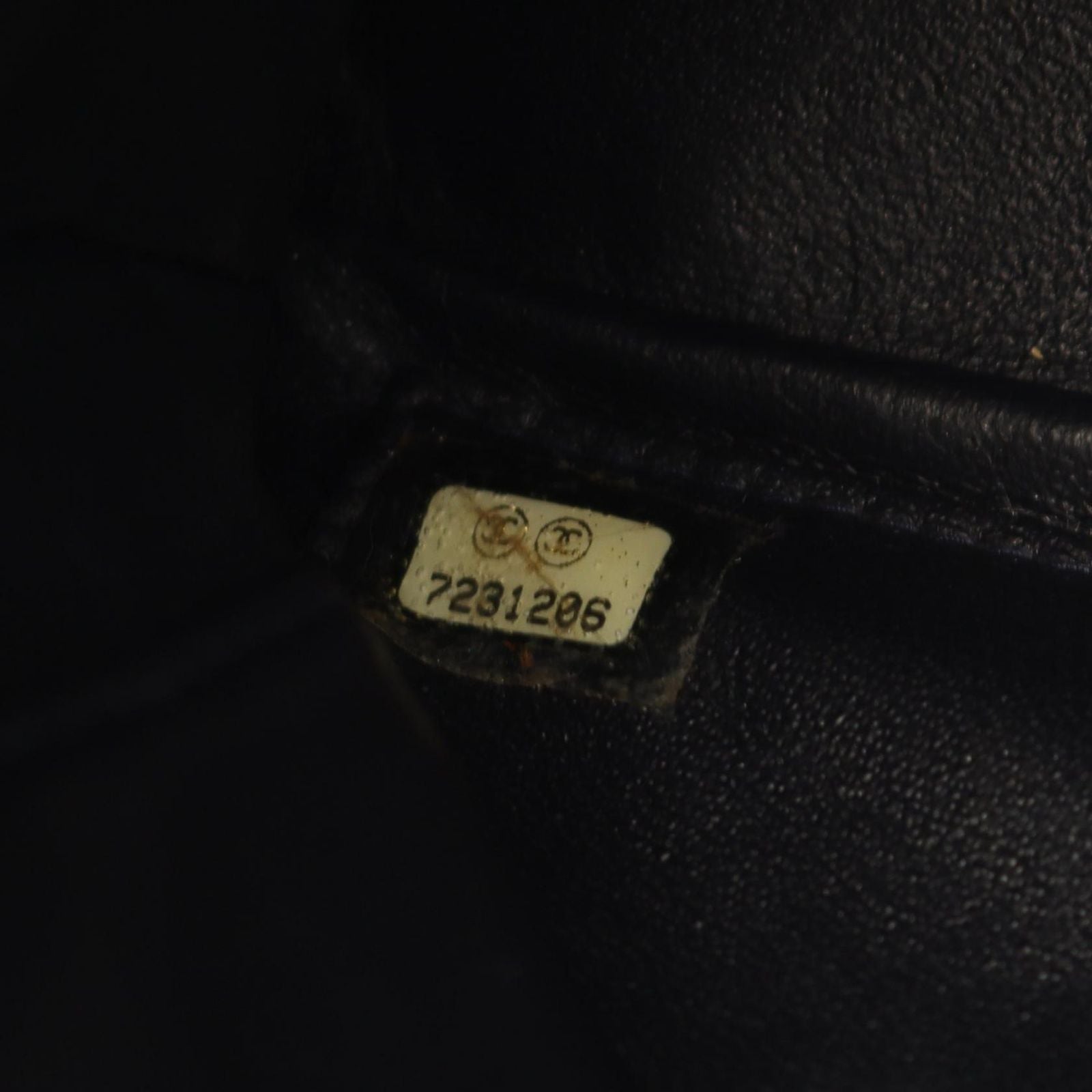 Chanel Tote Bag Choco Bar Navy Leather Bar Chain
