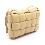 Bottega Veneta Shoulder Bag Padded Cassette Intrecciato Beige Leather Maxi — view 2