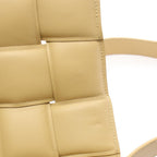 Bottega Veneta Shoulder Bag Padded Cassette Intrecciato Beige Leather Maxi — view 5