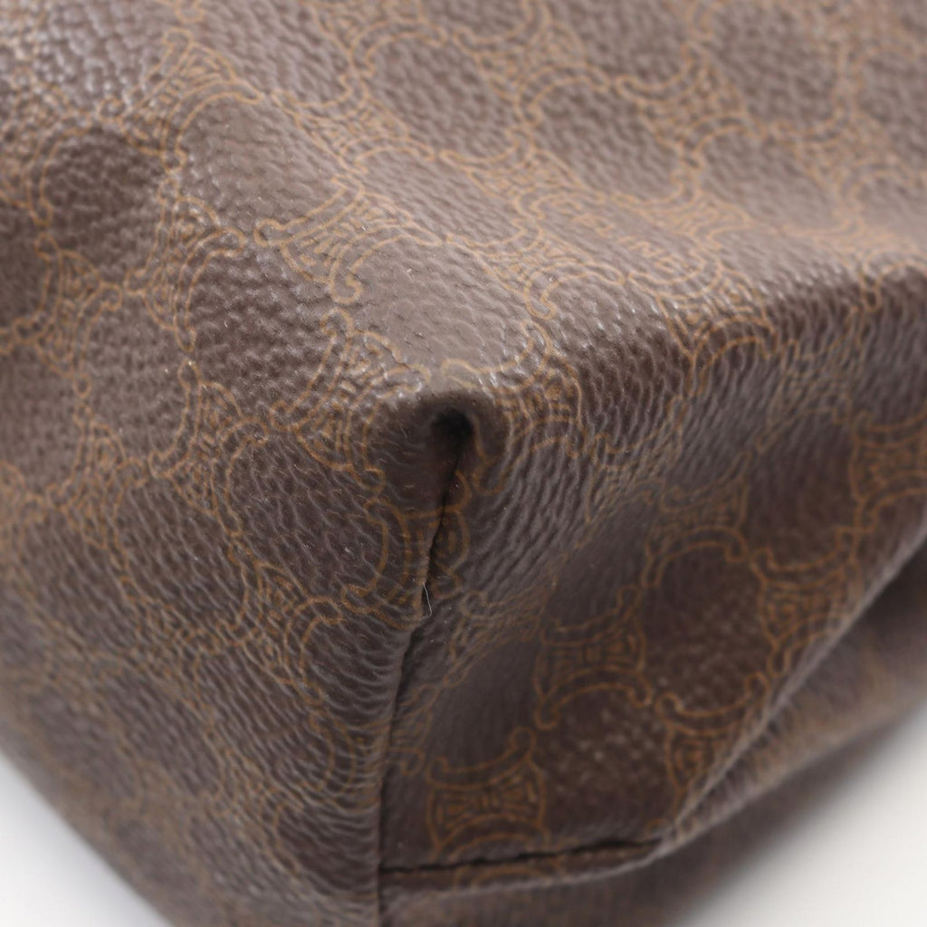 Celine Pouch Macadam Brown Leather — view 7