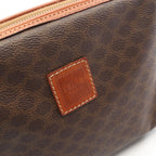 Celine Pouch Macadam Brown Leather — view 9