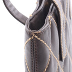 Chanel Tote Wild Stitch Dark Brown Leather — view 9