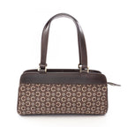 Celine Handbag C Macadam Brown Canvas Leather