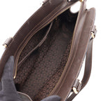 Celine Handbag C Macadam Brown Canvas Leather — view 3
