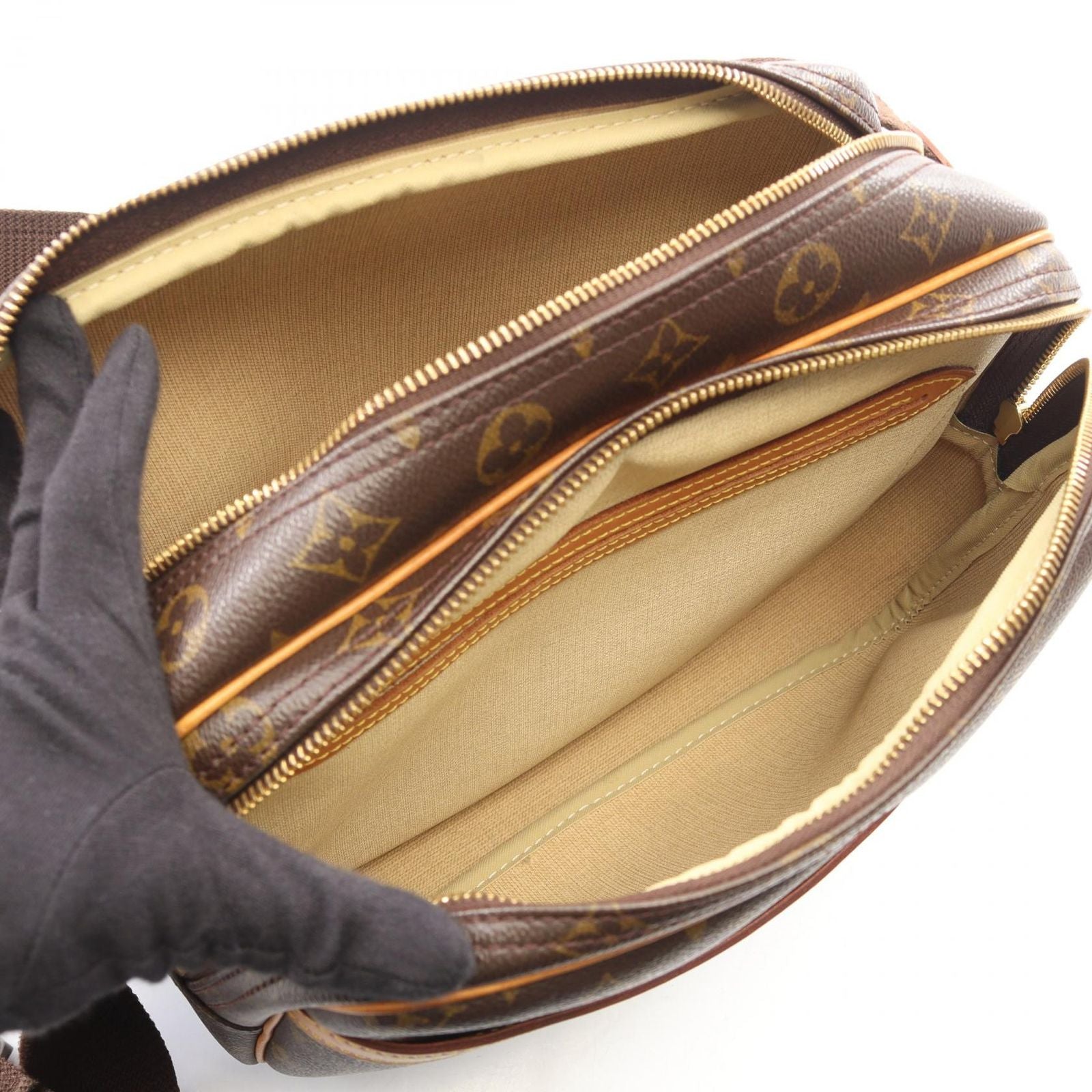 Louis Vuitton Shoulder Bag Reporter PM Canvas Leather — view 3
