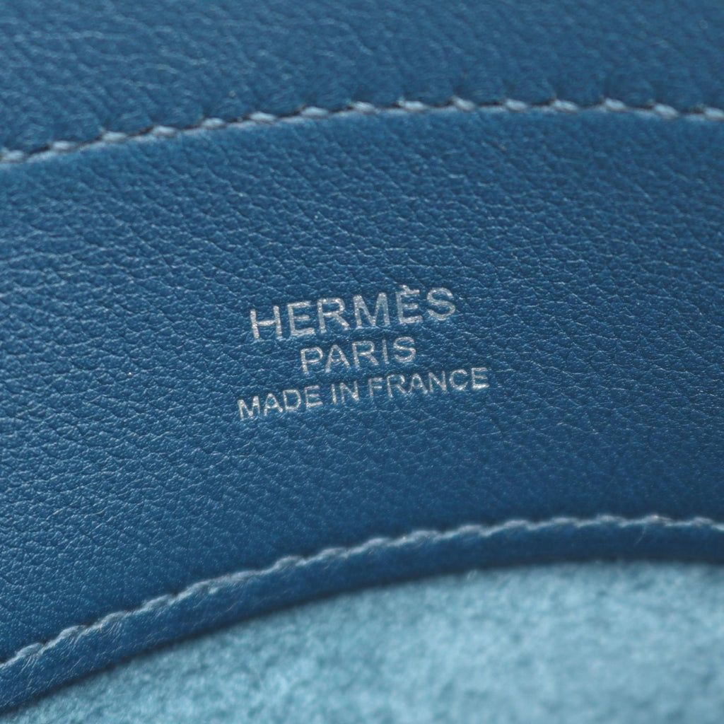 Hermes Shoulder Bag Aline Mini Blue Domarte Leather — view 4