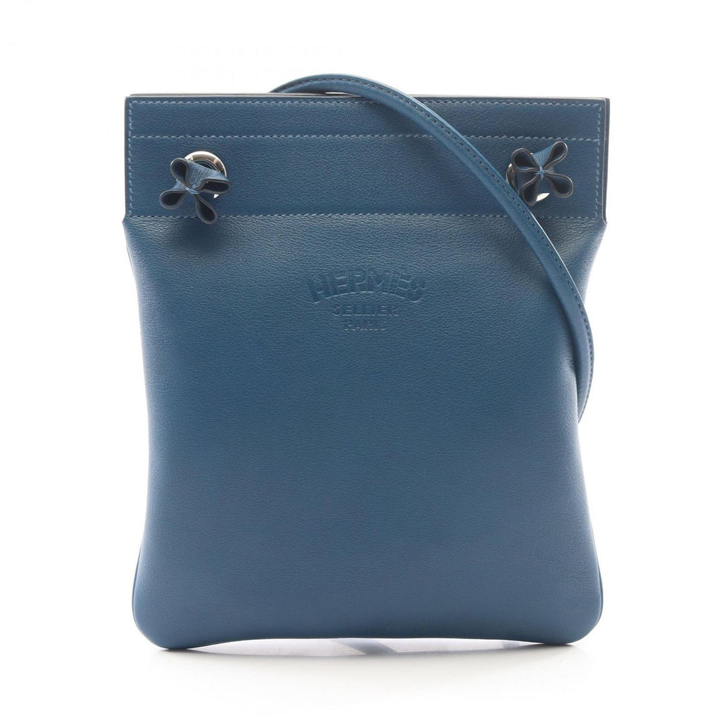 Hermes Shoulder Bag Aline Mini Blue Domarte Leather