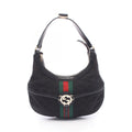 Gucci Shoulder Bag Interlocking GG Canvas Black Sherry Line