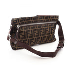 Fendi Waist Bag Zucca Brown Canvas Leather — view 2