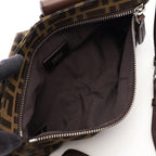 Fendi Waist Bag Zucca Brown Canvas Leather — view 3