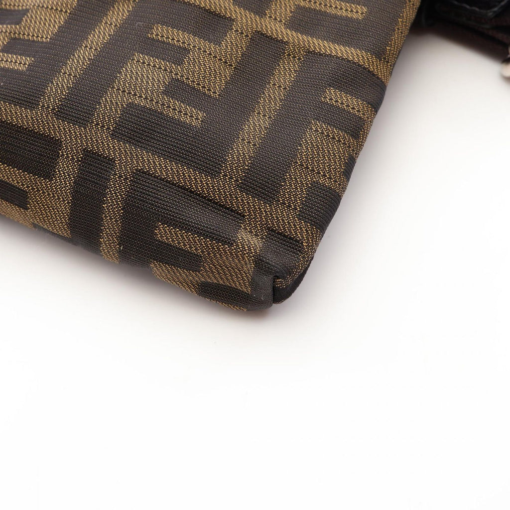 Fendi Waist Bag Zucca Brown Canvas Leather — view 6