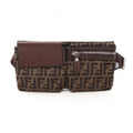 Fendi Waist Bag Zucca Brown Canvas Leather