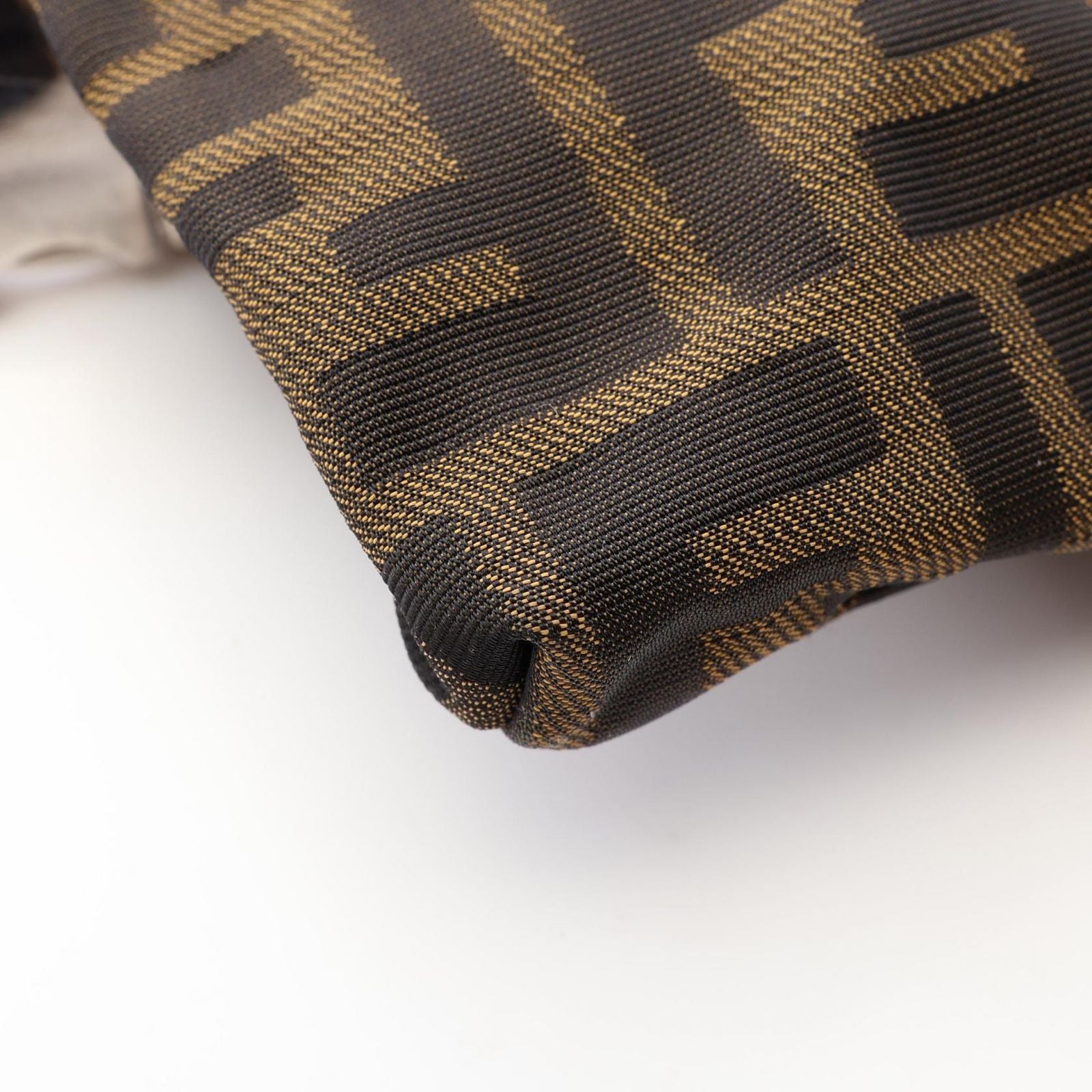Fendi Waist Bag Zucca Brown Canvas Leather — view 7
