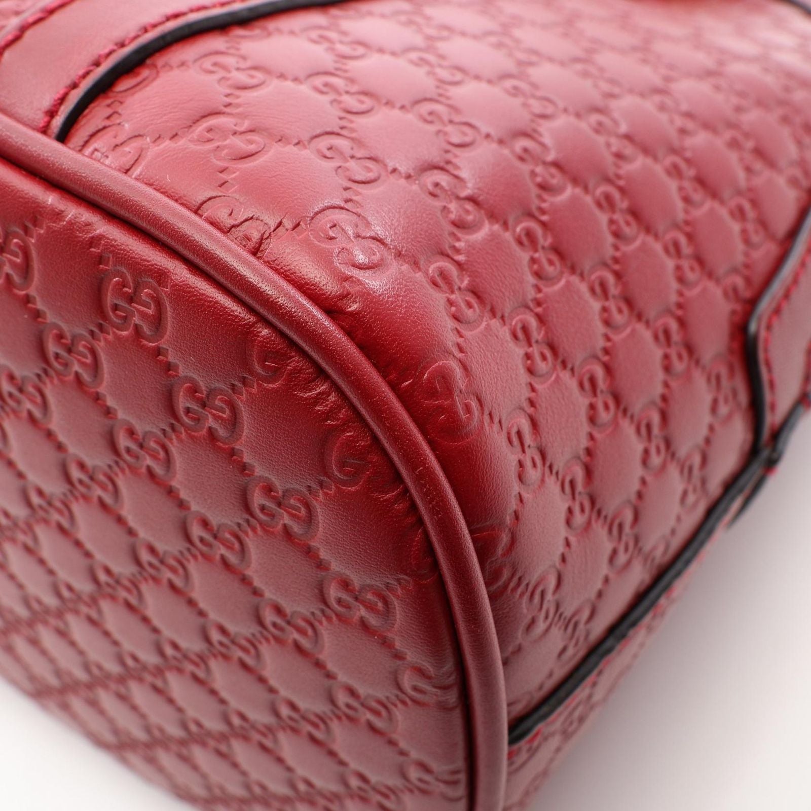 Gucci Handbag Micro Guccissima 2-Way Red Leather Hand — view 7