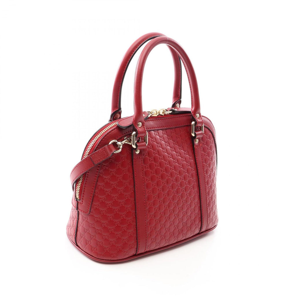 Gucci Handbag Micro Guccissima 2-Way Red Leather Hand — view 2