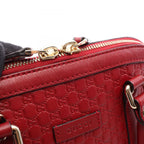 Gucci Handbag Micro Guccissima 2-Way Red Leather Hand — view 5