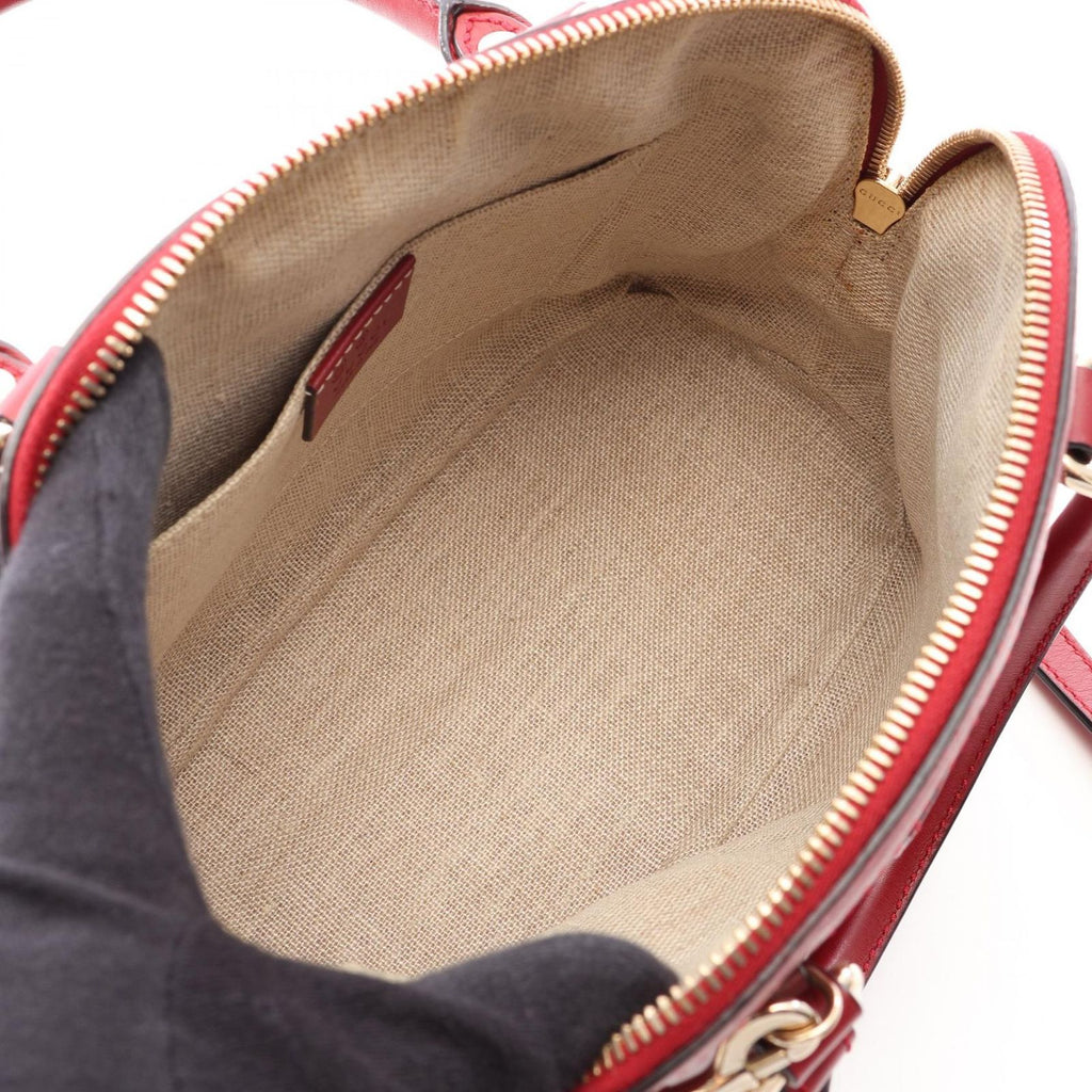 Gucci Handbag Micro Guccissima 2-Way Red Leather Hand — view 3