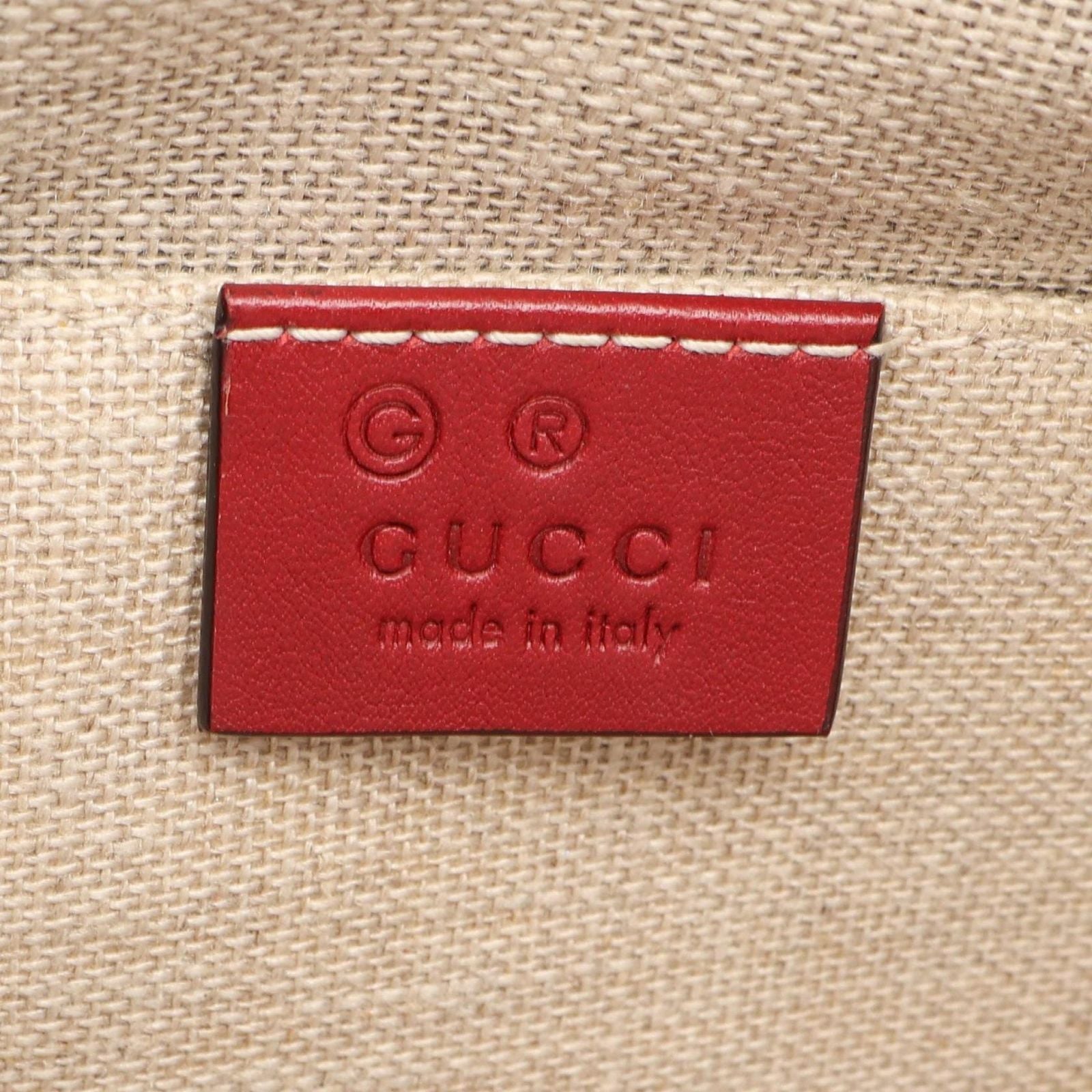 Gucci Handbag Micro Guccissima 2-Way Red Leather Hand — view 4