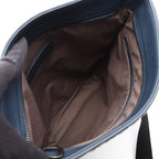 Bottega Veneta Shoulder Bag Intrecciato Navy Leather — view 3
