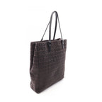 Fendi Tote Zucchino Dark Brown Canvas Leather — view 2