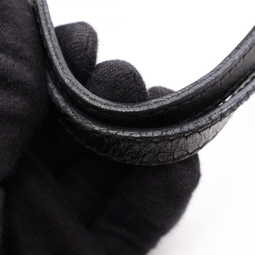 Fendi Tote Zucchino Dark Brown Canvas Leather — view 9