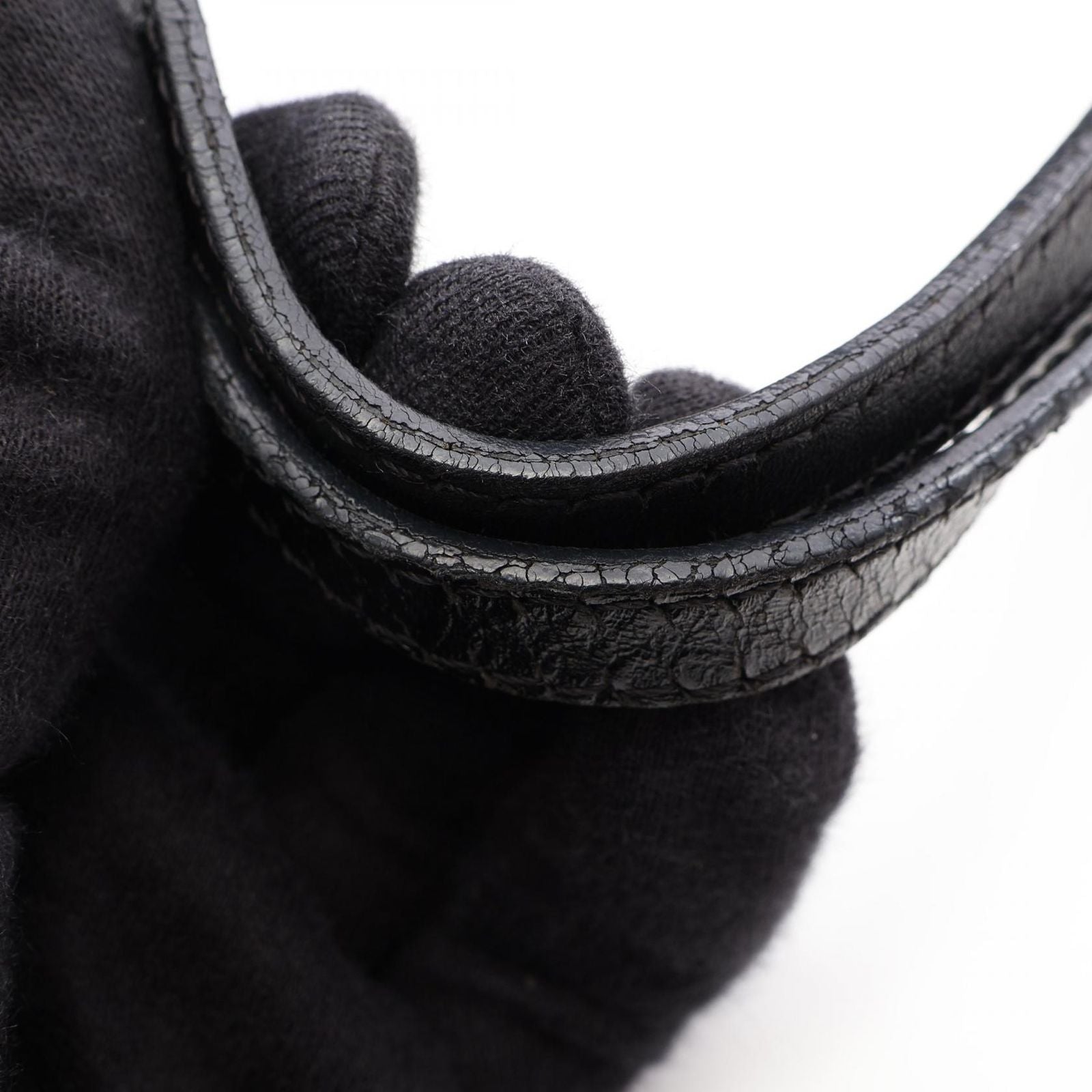 Fendi Tote Zucchino Dark Brown Canvas Leather — view 9